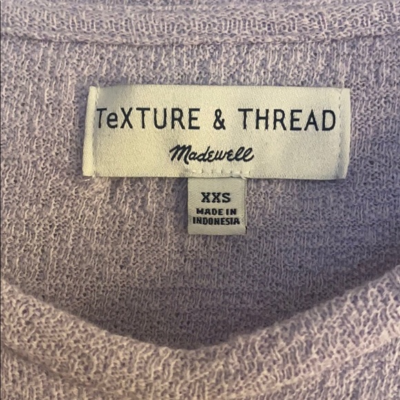 Madewell Texture & Thread Modern Tie Front Tee - Picture 5 of 5